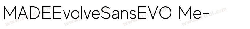 MADEEvolveSansEVO Me字体转换